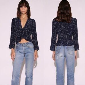 Realisation Par Bianca Navy Stars Blouse and Tote Bundle